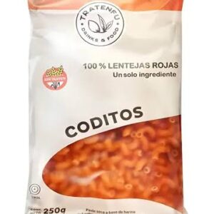 Fideos de lenteja Codito Tratenfu x 500 g SIN TACC